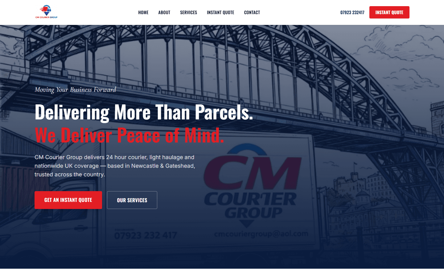 CM Courier Group website