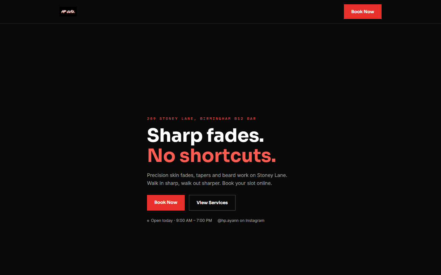 HP Cutz website